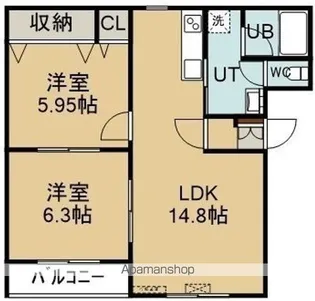 ピュアライフ杉並【1階】の間取り