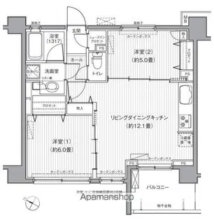サンウエスト横浜【4階】の間取り