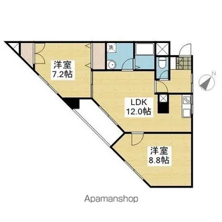 ファミール道後姫塚【503.号室】の間取り