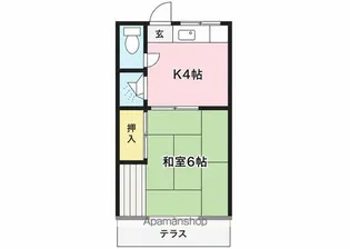 第二東荘【8号室】の間取り