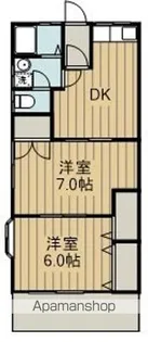岸野コーポ【1階】の間取り