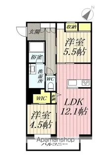 グランディール【201号室】の間取り