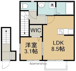 エクシリア原町Ⅰ【2階】の間取り