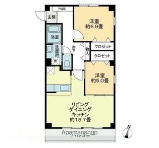 ピュアタウンエンジェル【3階】の間取り