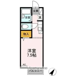 パレス仁方屋【1階】の間取り
