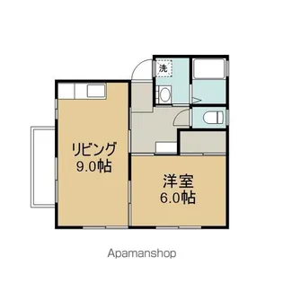 ムーンハイツ【201号室】の間取り