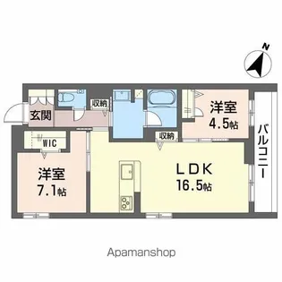 シクラシオン【2階】の間取り