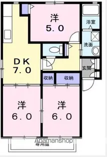 パークサイド328 C【1階】の間取り