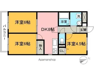 ルネサンス21【4階】の間取り