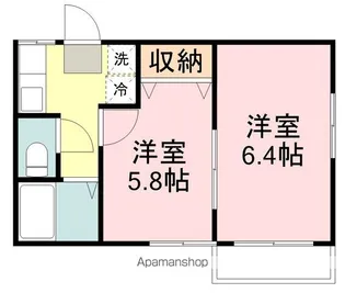 グレイスⅡ【102号室】の間取り