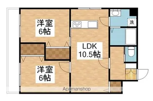 クラシック牡丹山【1階】の間取り