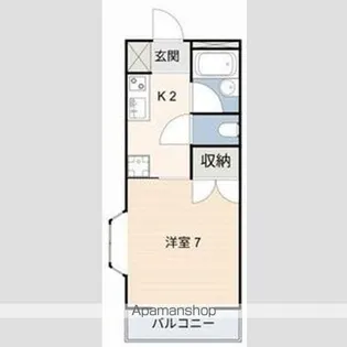 コーポ晃曜【201号室】の間取り