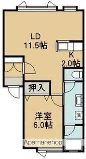 アッパーコースト追分【102号室】の間取り