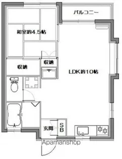 フェリース中野【1階】の間取り