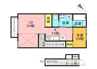 BELLE LEAD ROOTS(ベルリードルーツ)【205号室】の間取り