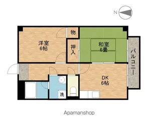 ネオフォレスト【201号室】の間取り