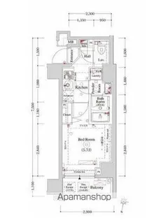 OMNIA横濱阪東橋【5階】の間取り