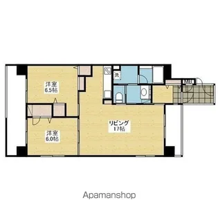 ヴァン・ヴィヴァン三番町【801号室】の間取り