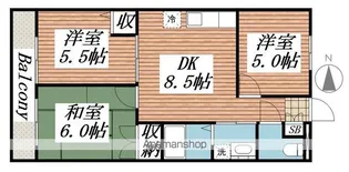 平和マンション【2階】の間取り