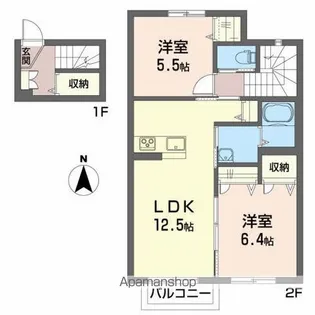 ラムダップ・ベータ【2階】の間取り