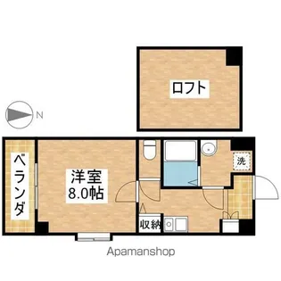 ラシュレ日光【401号室】の間取り
