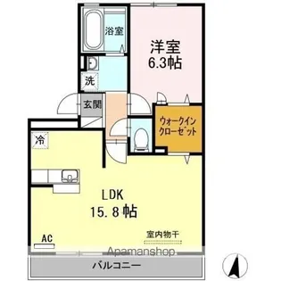 リビングタウン常盤公園Ⅱ.【3階】の間取り