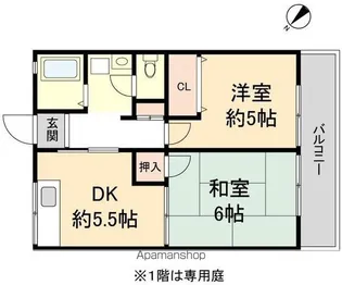 ユーリ一番館【204号室】の間取り