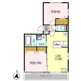 オッツ吉川 B【3階】の間取り