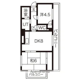 オルゴグラート札幌【4階】の間取り