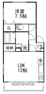 八千代台西アーバンハイツ【1階】の間取り