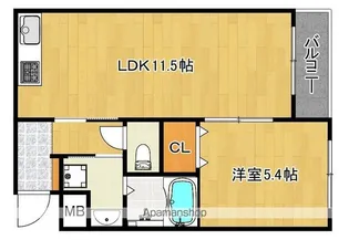 (仮称)橋野マンションⅡ【1階】の間取り