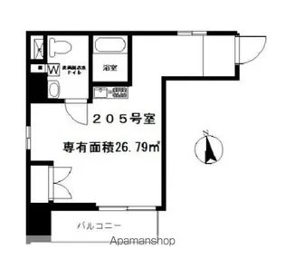 カイゼルプレジャー浅草【2階】の間取り