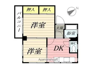 光風台コーポ【301号室】の間取り