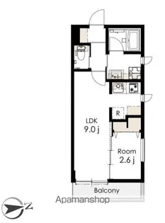 シャレー祐天寺カワベ第22【201号室】の間取り