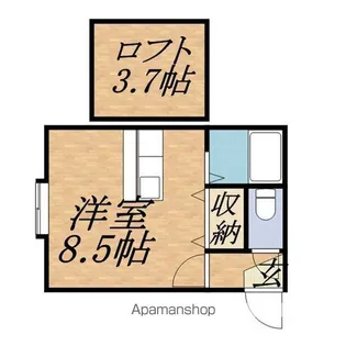 アルジャンテ桑園A【205号室】の間取り