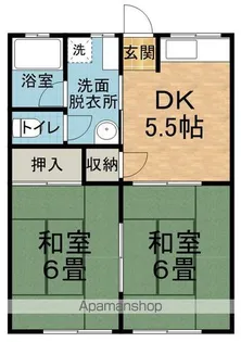 BELLA VITA穂高【2-C号室】の間取り