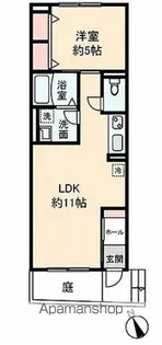 イリゼ松庵【1階】の間取り