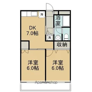 メゾンベルツリー【1階】の間取り