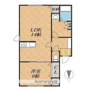 エトワールリゲル【1階】の間取り