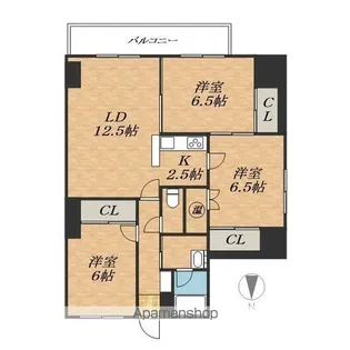 CENTER CITY③【4階】の間取り