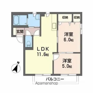 マーボヌール桜A【2階】の間取り