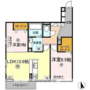 メゾン・ド・シェリⅠ【2階】の間取り