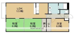 Jステージ高丘【506号室】の間取り