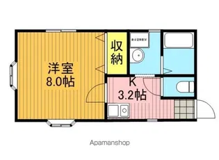 アミティエ平栗【102号室】の間取り