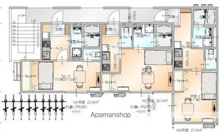 アルカディアメゾン【1階】の間取り