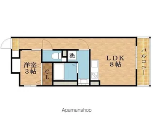 S-MOVE大阪鶴見【1階】の間取り