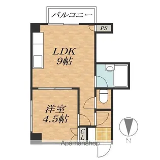 ウエストハイツ【3階】の間取り