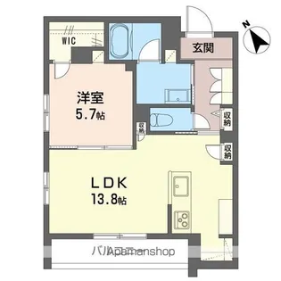 ミラソーレ【101号室】の間取り