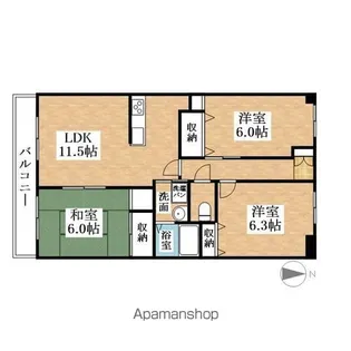 アトランティス【4階】の間取り