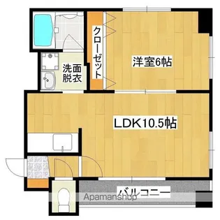 グランパルク椿館【5階】の間取り
